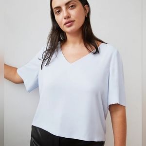 Aritzia Babaton Randy Blouse White